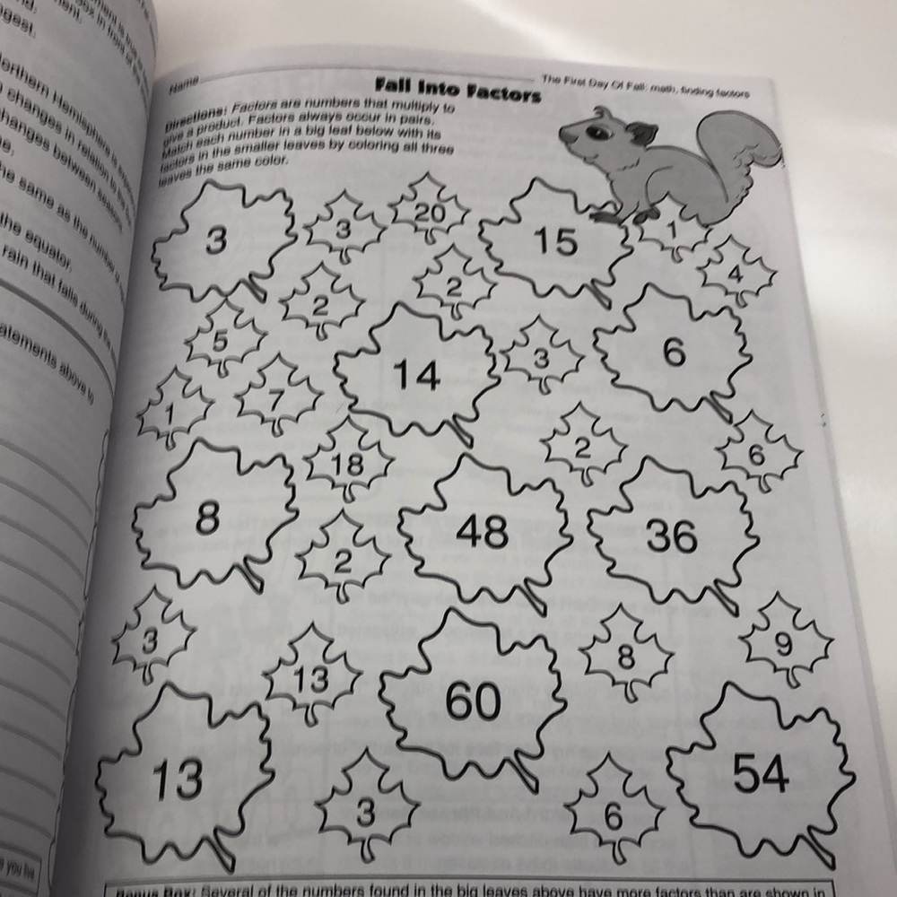 September Reproducible Activities Grades 4-5 - Picture 7 of 9